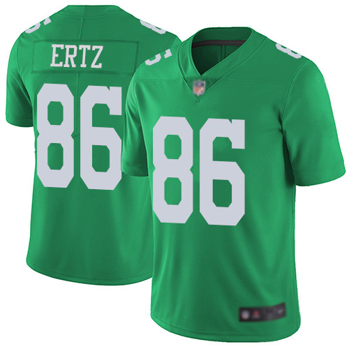 Men Philadelphia Eagles 86 Zach Ertz Limited Green Rush Vapor Untouchable NFL Jersey Football